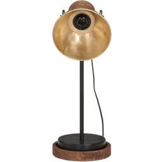 vidaXL 371943 Antique Brass/Black Bordslampa 50cm