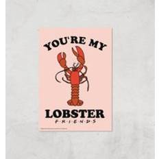 Paper Framed Art Warner Bros Friends Lobster Giclee Print A2 Framed Art