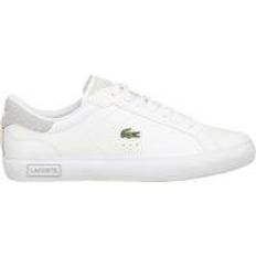 Powercourt Lacoste Powercourt Logo Tongue Leather M - White/Light Grey