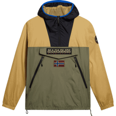 Polyamid - Unisex Jakker Napapijri Rainforest Ripstop Anorak Jacket - Green/Beige