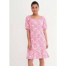 Bonprix Floral Jersey Dress Pink Floral