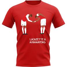 Gildan Lacazette Aubameyang Arsenal Player Graphic T-Shirt Red