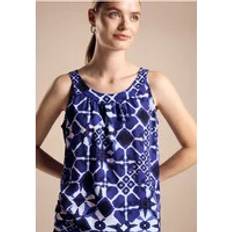 Lila Tanktops Street One Frauen Top mit Print in Blau