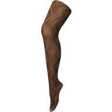 Brown - Women Tights Sock Snob Denier Colourful Opaque Patterned Fashion Tights Argyle Brown One