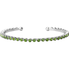 Caroline Svedbom Siri Bangle - Silver/Peridot