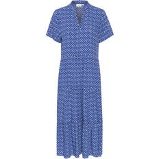 Blue - Knee Length Dresses Saint Tropez EdaSZ Kjole Blue