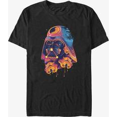 Clothing Hot Topic Star Wars Darth Vader Melting Helmet Big & Tall T-Shirt BLACK