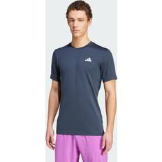 Azul - Tenis Tops Adidas Freelift Camiseta De Manga Corta Hombres - Azul Oscuro