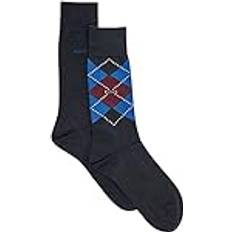 HUGO BOSS Men Socks HUGO BOSS Men's 2P RS Argyle Col CC Regular Socks, Dark Blue403, 43-46