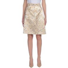 Dolce & Gabbana Gold Skirts Dolce & Gabbana Woman Midi skirt Gold Acrylic, Acetate, Lurex