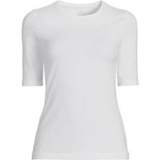 Lands' End XXL T-shirts Lands' End Plus Lightweight Jersey T-shirt White 2X