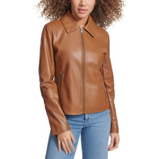 Faux Fur Jackets Levi's Women's Faux Leather Laydown Collar Jacket Toffee XXLarge