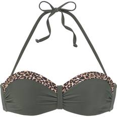 Guld Bikinitoppe Lascana Bügel-bandeau-bikini-top Grün