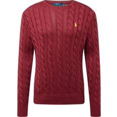 Polo Ralph Lauren Red Jumpers Polo Ralph Lauren Cotton Cable Pullover Red Carpet