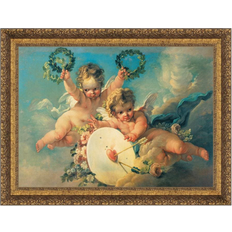 Vault W Artwork Toscano La Cible d'Amour, 1758: Canvas Replica Painting: Grande Framed Art