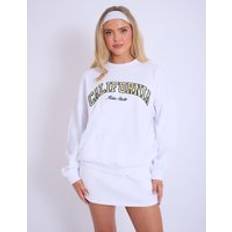 Clothing Kaiia California Oversized Sweatshirt White