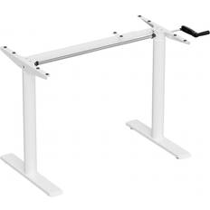 MaxMount Desk Frame Höj Sänkbart Vit Skrivbord