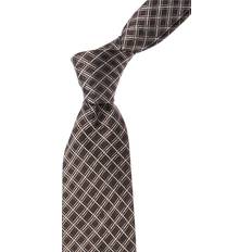 HUGO BOSS Men Ties HUGO BOSS Check Silk Tie - Black