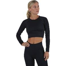 Nero Bluse Bonnie Ribbed LS - Black/Female