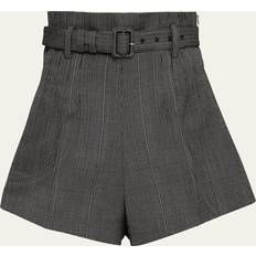 Prada Men Shorts Prada Pinstripe wool shorts