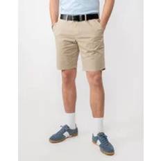 Paul Smith Men Shorts Paul Smith Men's Mens Cotton-Twill Broad Stripe Zebra Logo Chino Shorts Tan