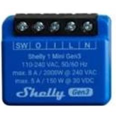 Blu Prese Elettriche & Interruttori Shelly Plus 1 Mini Gen3