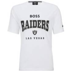 Clothing HUGO BOSS x NFL stretch-cotton T-shirt with collaborative branding- Raiders Men's T-Shirts