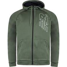 New Balance Jackets New Balance Long Sleeve Green Zip Tenacity Fleece Mens Track Jacket MJ13020 NSE