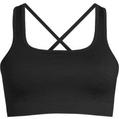 Braletter & Toppar - Fitness & Gymträning BH:ar Casall Scallop Seamless Bralette Black