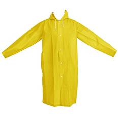 Yellow Rain Jackets & Rain Coats Mudder Adult Portable Raincoat Rain Poncho with Hoods and Sleeves Yellow