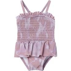 24-36M Baddräkter Lil'Atelier Violet Ice Fabia Baddräkt 68