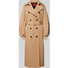 HUGO Zweireihiger Oversized Trenchcoat aus Baumwolle