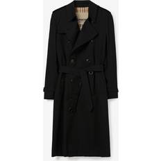 Burberry Long Kensington Heritage Trench Coat Black