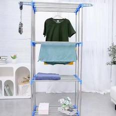 Clothing Care Symple Stuff Casabella Clothes Airer 4-Tier Clothes Drying Rack Heavy Duty 3 Column 60 Kg Capacity gray 172.0 H x 76.0 W x 50.0 D cm