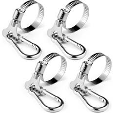 Flagpole Parts on sale 4 Pcs Flag Pole Clips Stainless Steel 0.75-1.2 Inches