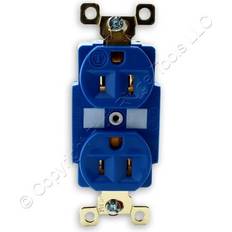 Blue Wall Outlets Bryant hubbell blue industrial receptacle duplex outlet 5-15r 15a 125v 5262bu