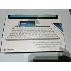 Logitech White Keyboards Logitech multi-device keyboard k480 clavier multi-appareils