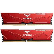 TeamGroup TEAMGROUP T-Force Vulcan DDR5 32GB 2x16GB 6000MHz PC5-48000 CL30 Intel XMP 3.0 & AMD Expo Compatible Desktop Memory Module Ram Red FLRD532G6000HC30DC01