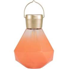 Orange Lanterns Allsop Home and Garden Solar Powered Coral Lantern 6.8"