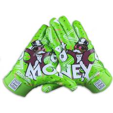 Battle Adult Money Man 2.0 Football Receiver Gloves - Neon Green