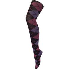 M Tights Sock Snob Denier Colourful Opaque Patterned Fashion Tights Argyle Purple One