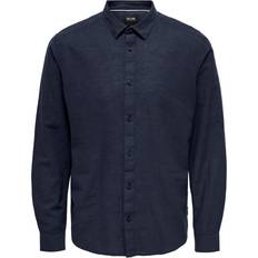 Herren - Leinen Hemden Only & Sons Hemd 'Caiden' marine