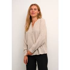 M - Natur Bluser Kaffe Kamilia Bluse - Beige