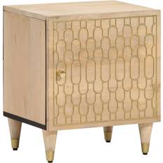 Naturale Comodini vidaXL 40x33x46 cm In Legno Massello Di Mango Comodino