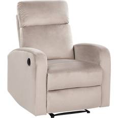 Beige - Reclinerfåtöljer Beliani Elektrisk Reclinerfåtölj Verdal Beige Fåtölj