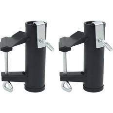 vidaXL Parasollfästen för Balkong 2 st 25-38 mm Stål