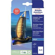 Glossy Copy Paper AVERY Zweckform 10x15cm Premium Inkjet Photo Paper 250g/m² 20pcs