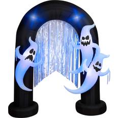 Party Supplies Gemmy Inflatable Decorations Ghost Archway with Flickering Black Lights