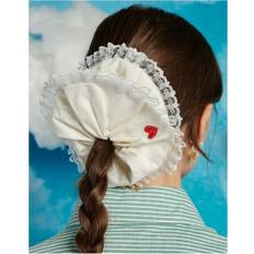 Hårprodukter Sister Jane Jane Elfenbensvit hårsnodd med broderad spets-Vit/a