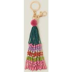 Accessorize Beaded Tassel Keyring - Multi One